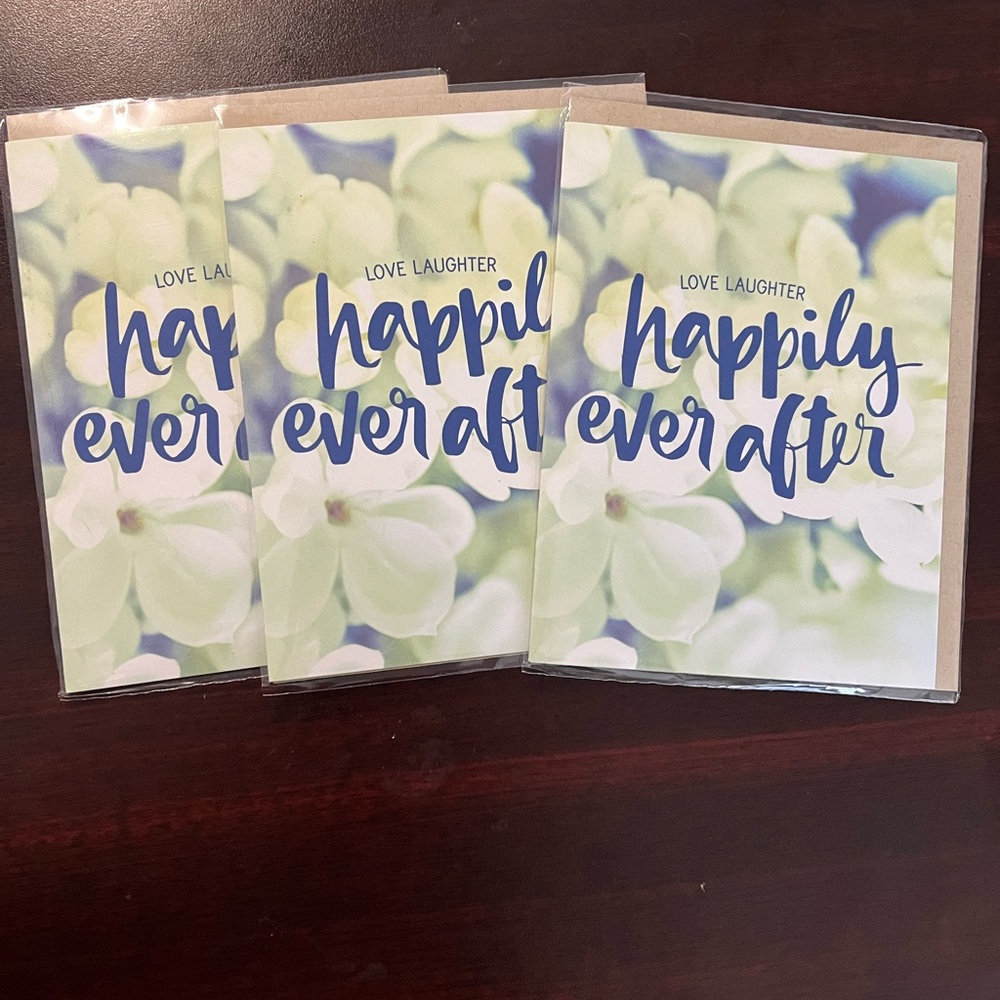 3 Wedding 💒 cards, Viabella ♻️ Blank inside